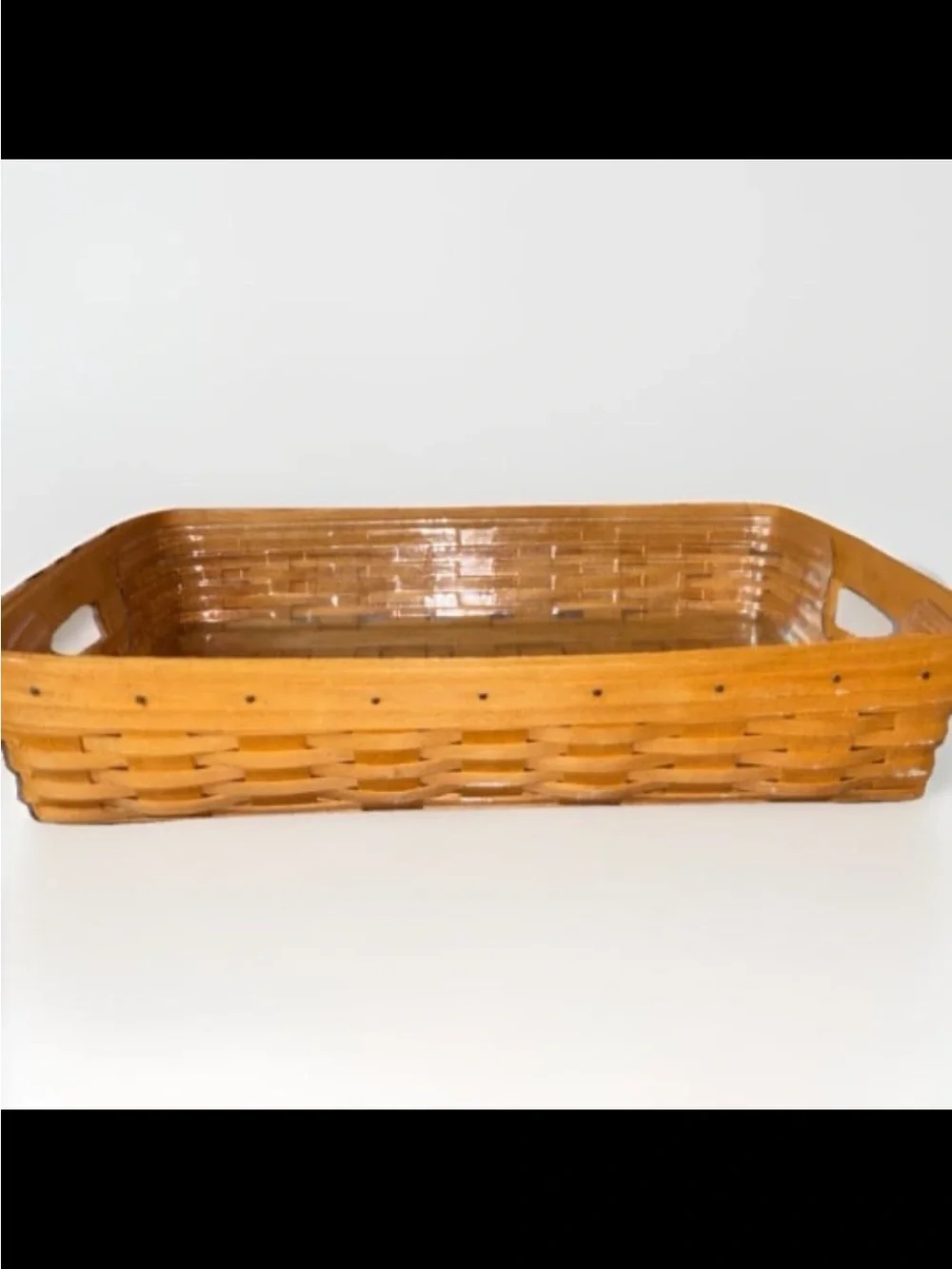 Longaberger Hostess XL Serving Tray Basket With Liner